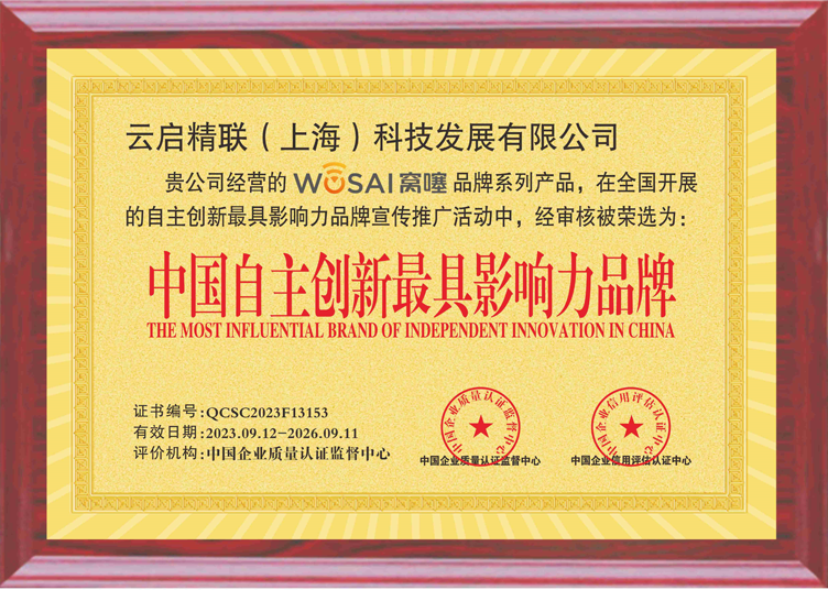 中国自主创新最具影响力品牌